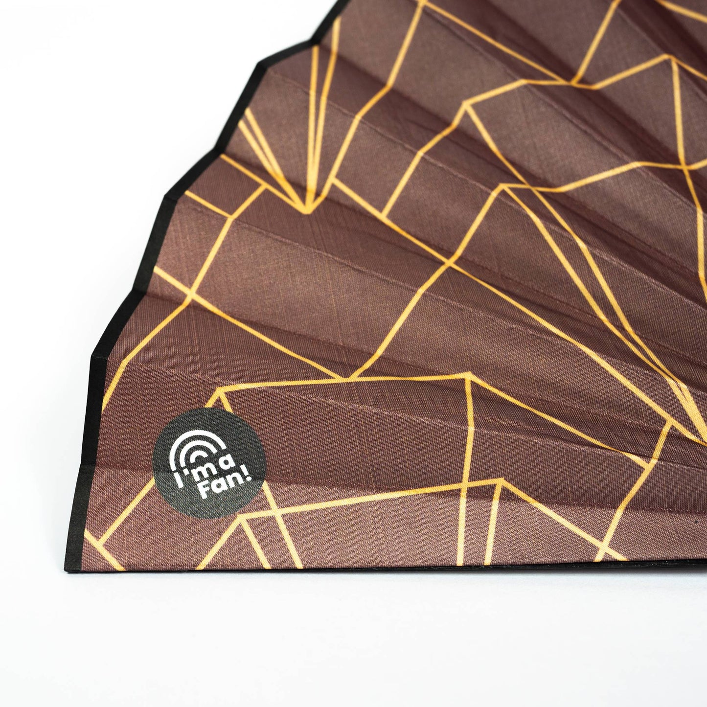 Nahaufnahme Handfächer Art déco Design Rote Diamanten von I'm a Fan!