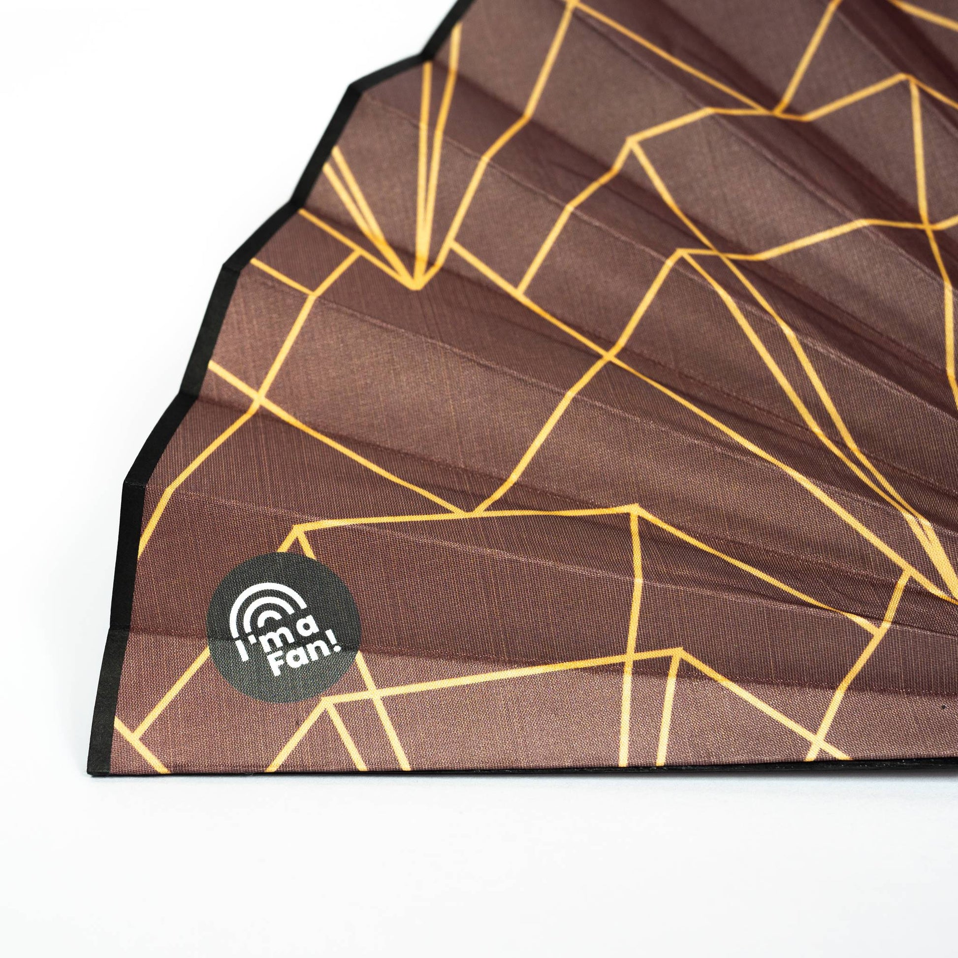 Nahaufnahme Handfächer Art déco Design Rote Diamanten von I'm a Fan!